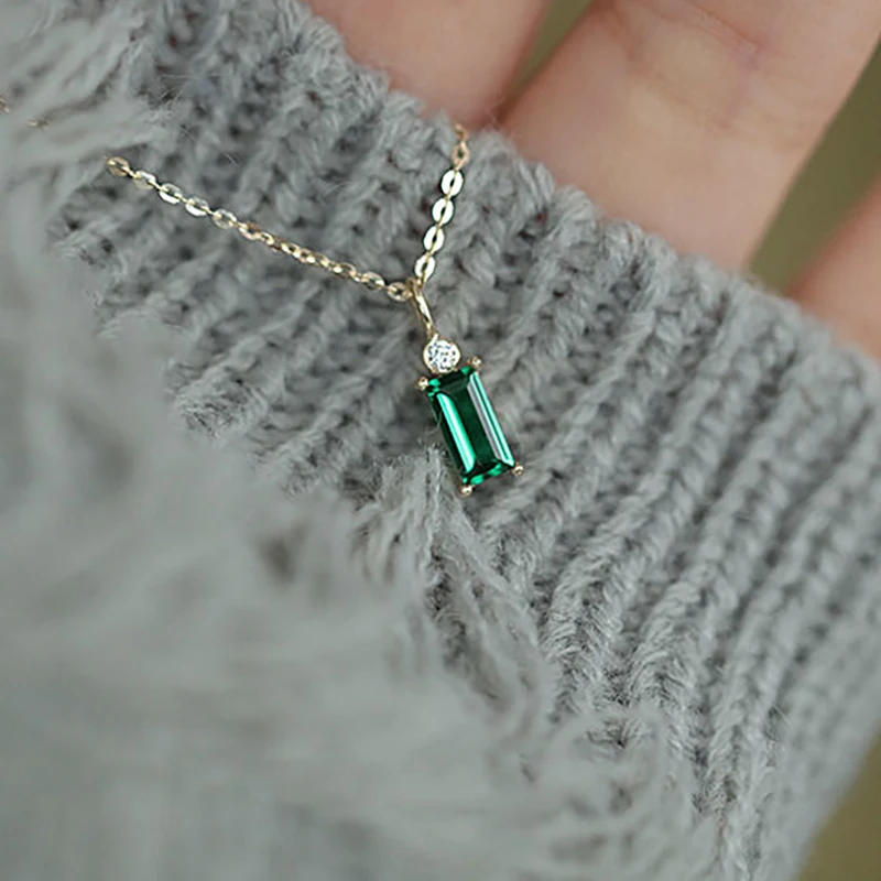 Original New Diamond Rectangle Zircon Pendant Necklace Chinese Style Retro Minority Design Charm Lady Jewelry
Original New Diamond Rectangle Zircon Pendant Necklace Chinese Style Retro Minority Design Charm Lady Jewelry