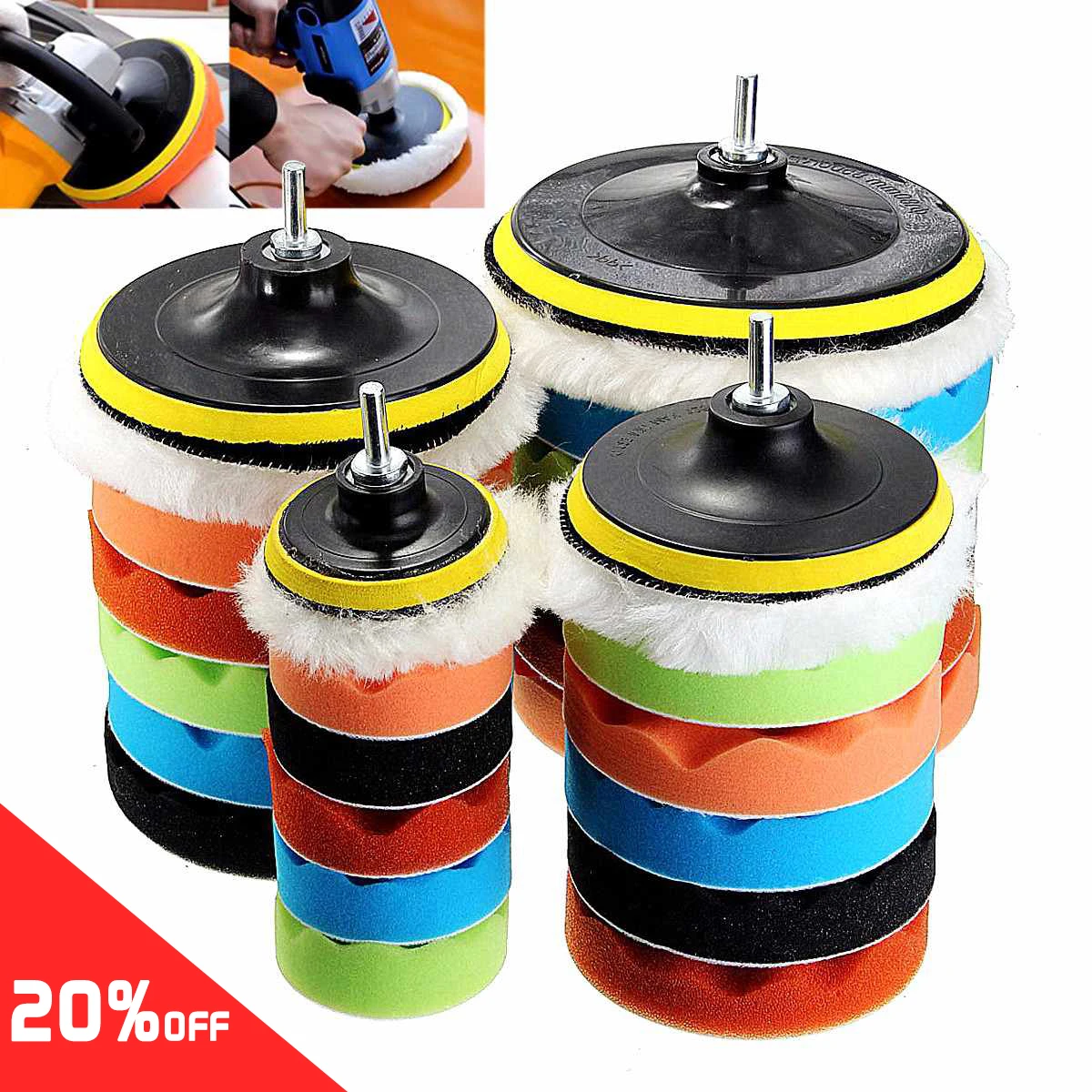 For Car Polisher Compound Polishing 7x 3''5''6''7''Buffing Sponge Polishing Pad Hand Tool Kit
For Car Polisher Compound Polishing 7x 3''5''6''7''Buffing Sponge Polishing Pad Hand Tool Kit