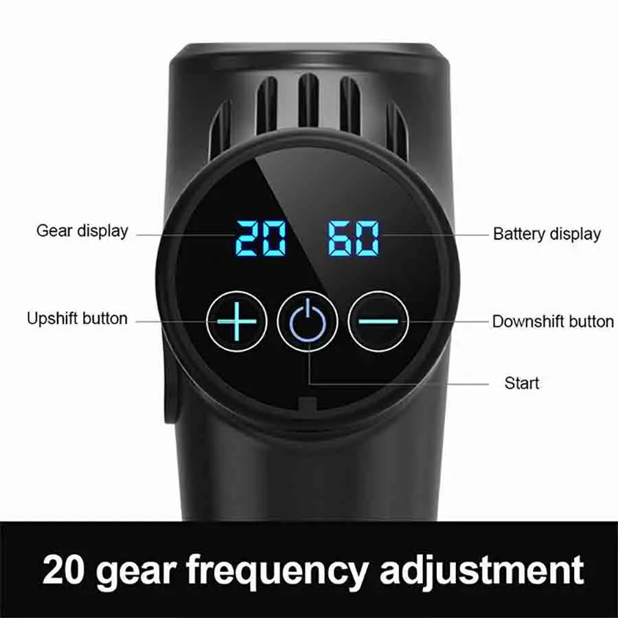 LCD Display Massage Gun Deep Muscle Pain Body Neck Exercising Relaxation Slimming Relief 6 Heads
LCD Display Massage Gun Deep Muscle Pain Body Neck Exercising Relaxation Slimming Relief 6 Heads