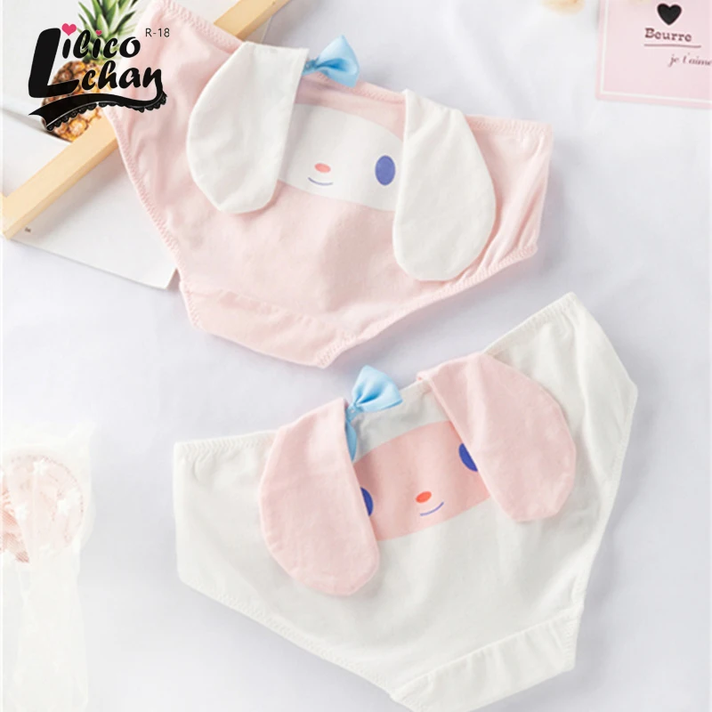 Japanese Cute Rabbit Ear Women's Cotton Shorts Girly Lace Underwear Mid-Rise Combed Cotton Sweet Sexy Panties for Female
Japanese Cute Rabbit Ear Women's Cotton Shorts Girly Lace Underwear Mid-Rise Combed Cotton Sweet Sexy Panties for Female