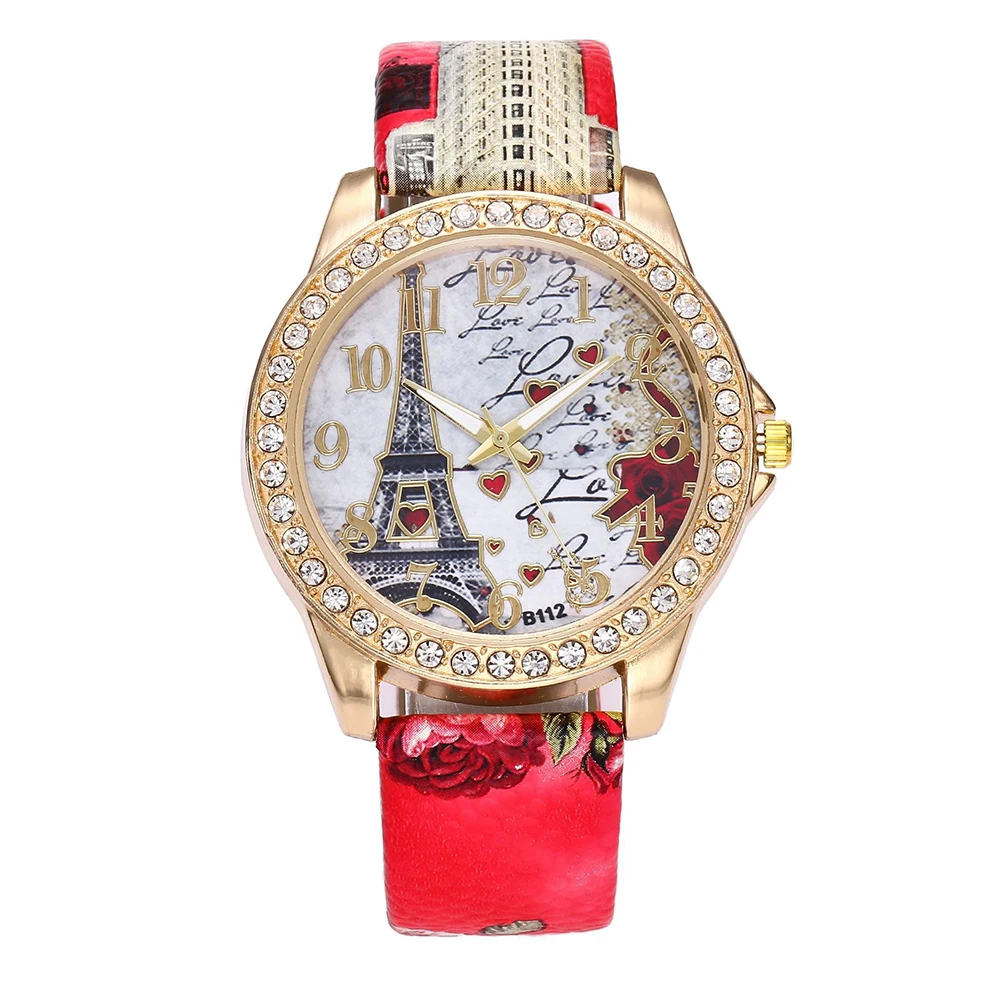 

Fashion Tower Rhinestone Inlaid Belt Elegant Women Watch Bohemian Analog Quartz Wrist Watch Gift Present Женские часы Ladies Dre