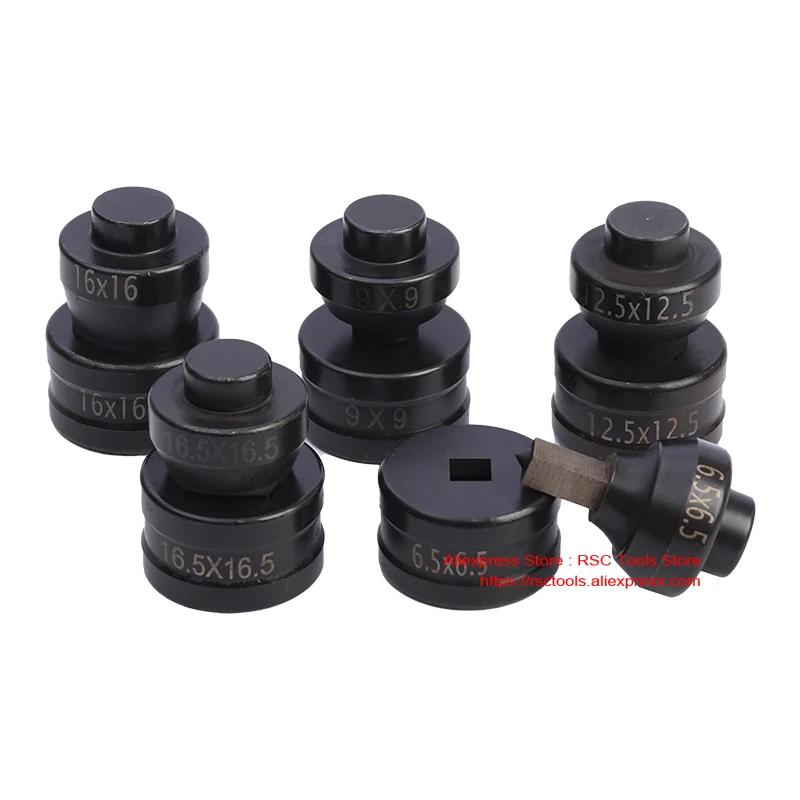 Square Hole Hydraulic Punching Mould for CH-70 CH-60 Hydraulic Puncher Use Square Hole with Different Sizes Manual Punching Dies 
Square Hole Hydraulic Punching Mould for CH-70 CH-60 Hydraulic Puncher Use Square Hole with Different Sizes Manual Punching Dies