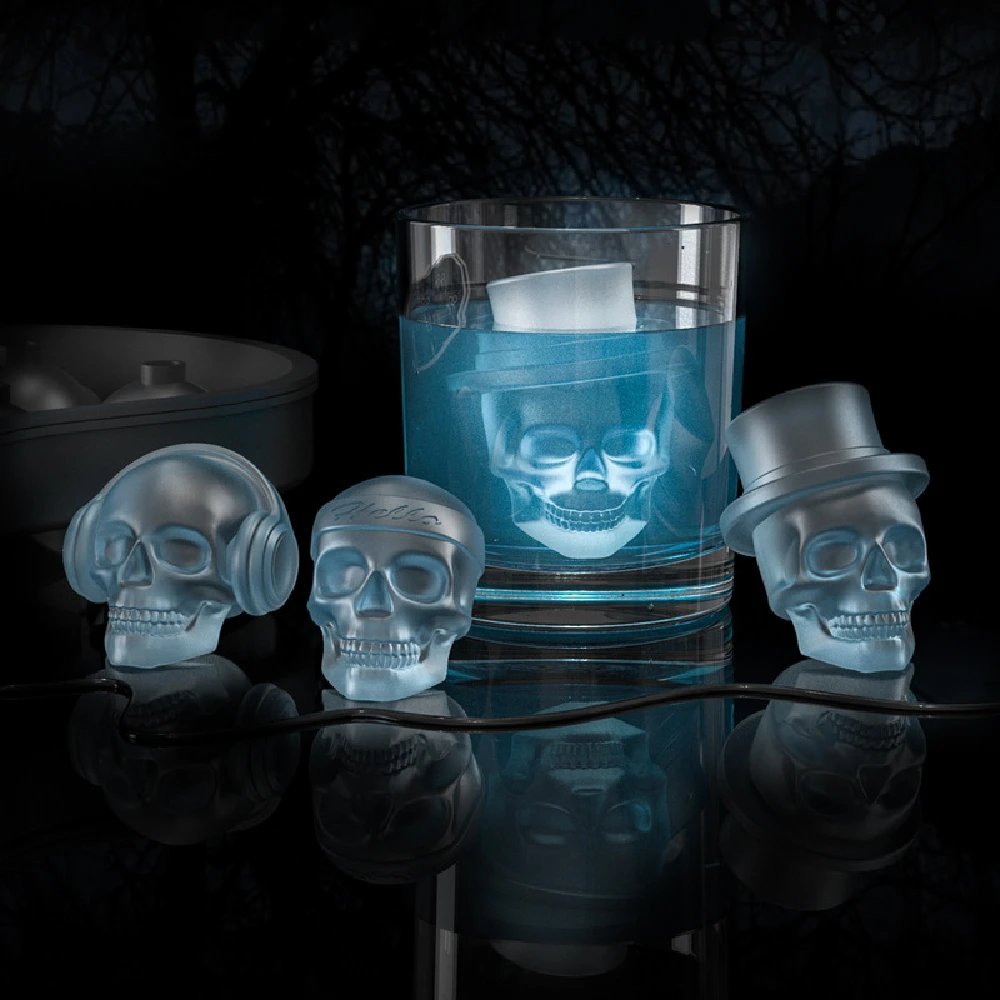 3D Skull Silicone Mold Ice Cube Chocolate Ice Cream Mould Tray DIY Tool For Bars Whiskey Wine Cocktail Silicone Skull Ice Cube
3D Skull Silicone Mold Ice Cube Chocolate Ice Cream Mould Tray DIY Tool For Bars Whiskey Wine Cocktail Silicone Skull Ice Cube