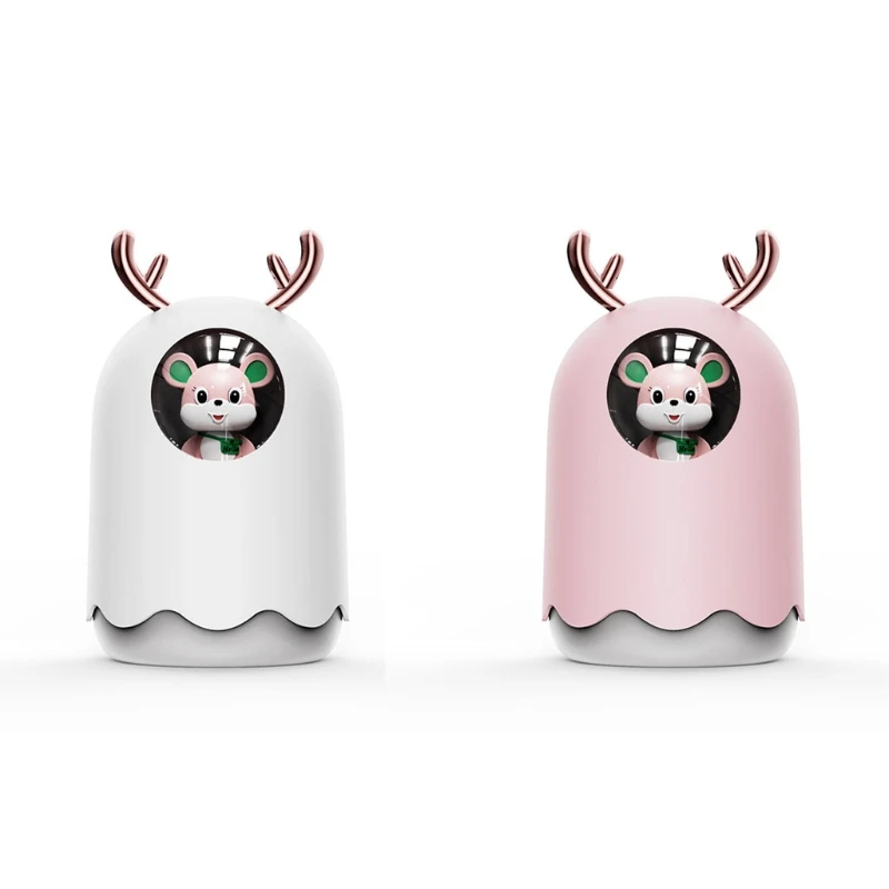 Cute Antlers 300ml Mini USB Humidifier Mute Aroma Essential Oil LED Diffuser P9YD
Cute Antlers 300ml Mini USB Humidifier Mute Aroma Essential Oil LED Diffuser P9YD