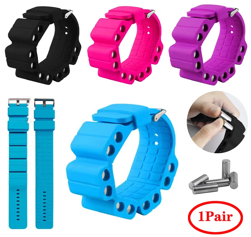 Adjustable Remove/Insert Metal Steel Column Weight-Bearing Silicone Ankle Strap Wristband Strengthening Yoga Fitness Bracelet
Adjustable Remove/Insert Metal Steel Column Weight-Bearing Silicone Ankle Strap Wristband Strengthening Yoga Fitness Bracelet