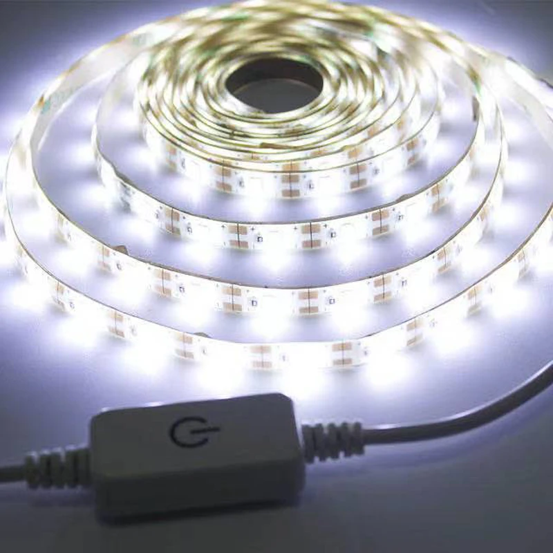 USB DC 5V SMD 2835 мягкий светодиодный полосы зеркало с подсветкой LED лампа кабинет для