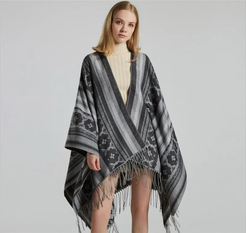 Luxury Brand Winter Warm Flowers Ponchos And Capes For Women Oversized Shawls Wraps Thick Cashmere Pashmina Female Bufanda Mujer
Luxury Brand Winter Warm Flowers Ponchos And Capes For Women Oversized Shawls Wraps Thick Cashmere Pashmina Female Bufanda Mujer