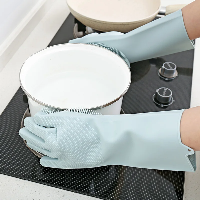 Silicone dishwashing gloves kitchen special clean waterproof durable hand kitchen tools
Silicone dishwashing gloves kitchen special clean waterproof durable hand kitchen tools