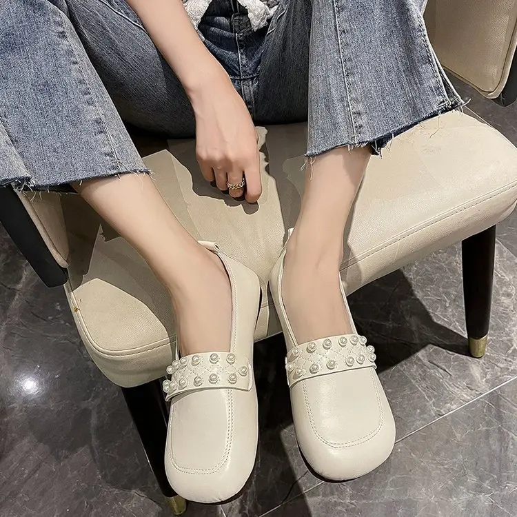 Mary Jane Shoes Women's Spring 2021 New Wild Thick-soled Pearl Mary Jane Women's Shoes Single Shoes Lolita Small Leather Shoes
Mary Jane Shoes Women's Spring 2021 New Wild Thick-soled Pearl Mary Jane Women's Shoes Single Shoes Lolita Small Leather Shoes
