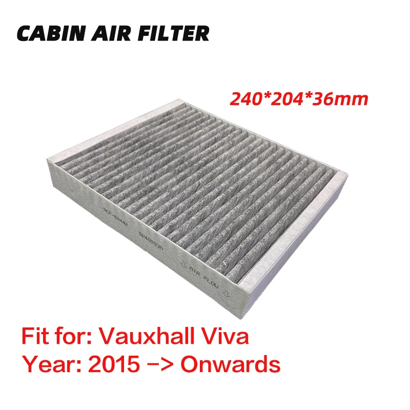 Cabin Air Filter for Vauxhall Viva 2015 (2015-Onwards) Activated High Carbon Pollen Air Filters Air Conditioner Filter 1pc
Cabin Air Filter for Vauxhall Viva 2015 (2015-Onwards) Activated High Carbon Pollen Air Filters Air Conditioner Filter 1pc