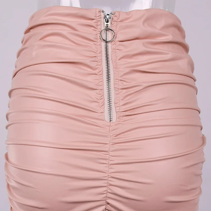 Split Ruched PU Leather Skirt Women Sexy High Waist Bodycon Surplice Wrap Skirt Office Ladies Club Party Skirt
Split Ruched PU Leather Skirt Women Sexy High Waist Bodycon Surplice Wrap Skirt Office Ladies Club Party Skirt