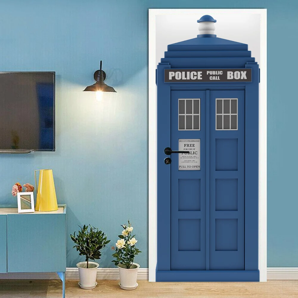 3D creative telephone booth door stickers wall stickers self-adhesive waterproof removable
3D creative telephone booth door stickers wall stickers self-adhesive waterproof removable