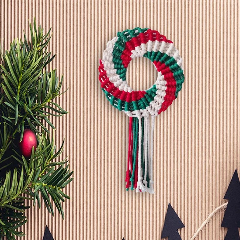 Christmas Woven Wreath Decorations Household Accessories Children's Room Bedroom Wall Hanging Simple Tassels Christmas Decor
Christmas Woven Wreath Decorations Household Accessories Children's Room Bedroom Wall Hanging Simple Tassels Christmas Decor