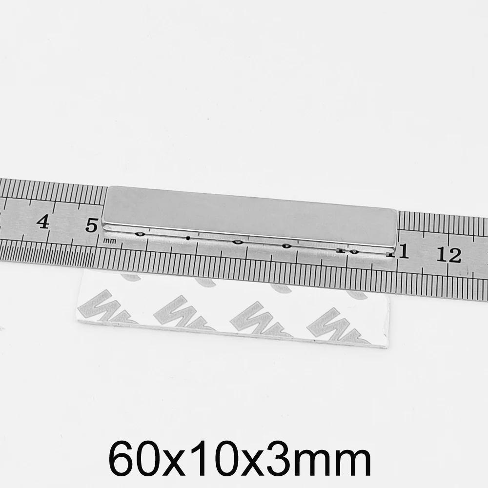 2/5/10/15/20/30PCS 60x10x3mm Quadrate Powerful Strong Magnets With 3M Self - Adhesive 60x10x3 Block Neodymium Magnets 60*10*3
2/5/10/15/20/30PCS 60x10x3mm Quadrate Powerful Strong Magnets With 3M Self - Adhesive 60x10x3 Block Neodymium Magnets 60*10*3