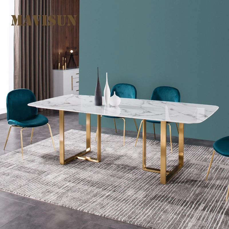 Nordic Marble Dining Table Rectangular Light Luxury Kitchen Table And Chair Combination Minimalist Small Apartment Furniture
Nordic Marble Dining Table Rectangular Light Luxury Kitchen Table And Chair Combination Minimalist Small Apartment Furniture