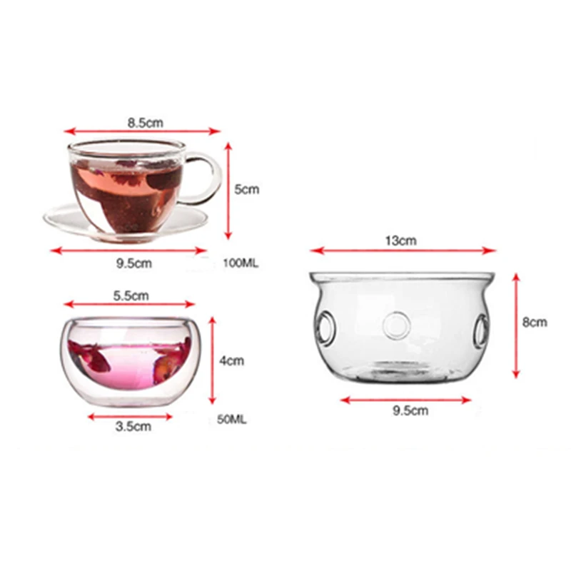 16 Style Clear High Borosilicate Glass Teapot Set Belt Double Dish Heat Resistant High Temperature Kung Fu Flower Tea Pot
16 Style Clear High Borosilicate Glass Teapot Set Belt Double Dish Heat Resistant High Temperature Kung Fu Flower Tea Pot