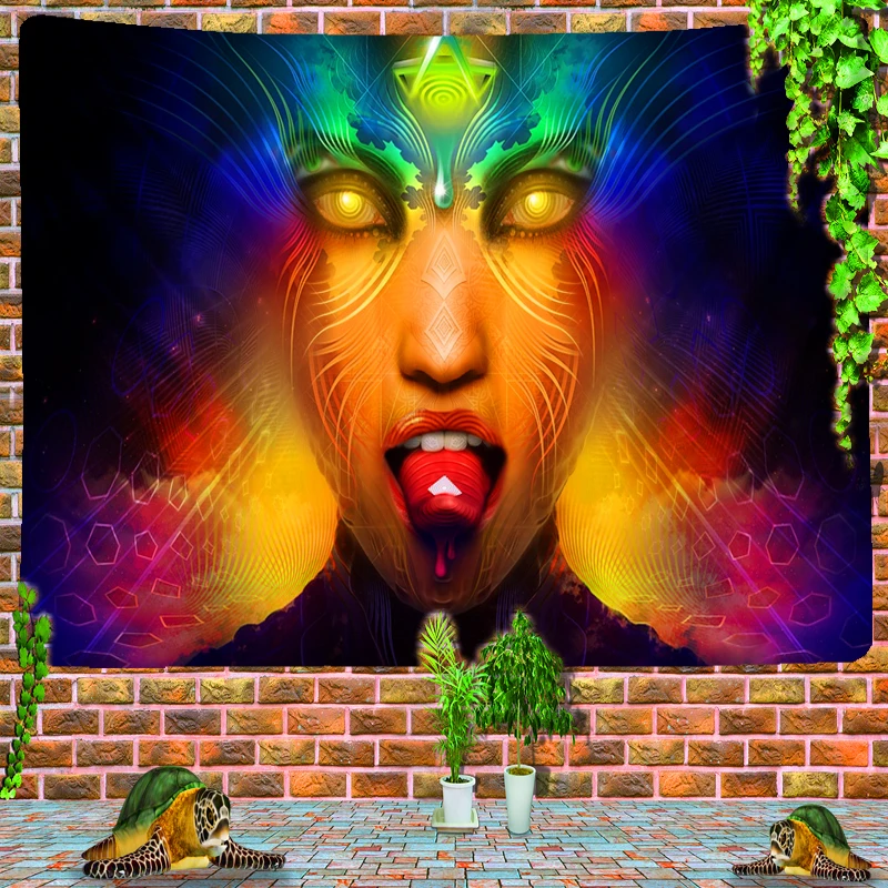 psychedelic tapestry artwork women glowing eyes bed couple box college Beach towels dormfarmhouse home decor Wholesale hot sale
psychedelic tapestry artwork women glowing eyes bed couple box college Beach towels dormfarmhouse home decor Wholesale hot sale