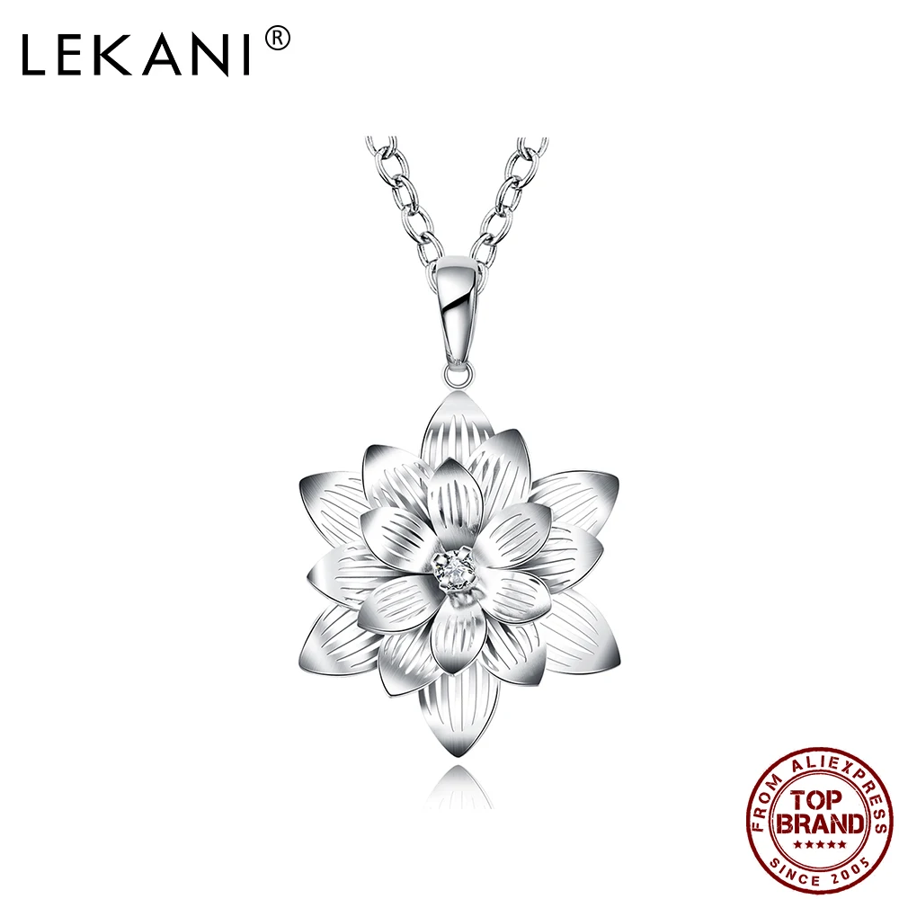 LEKANI Hollow Out Flower Pendant Necklaces For Women Clear Cubic Zirconia White Romantic Necklace Girl Wedding Fashion Jewelry
LEKANI Hollow Out Flower Pendant Necklaces For Women Clear Cubic Zirconia White Romantic Necklace Girl Wedding Fashion Jewelry
