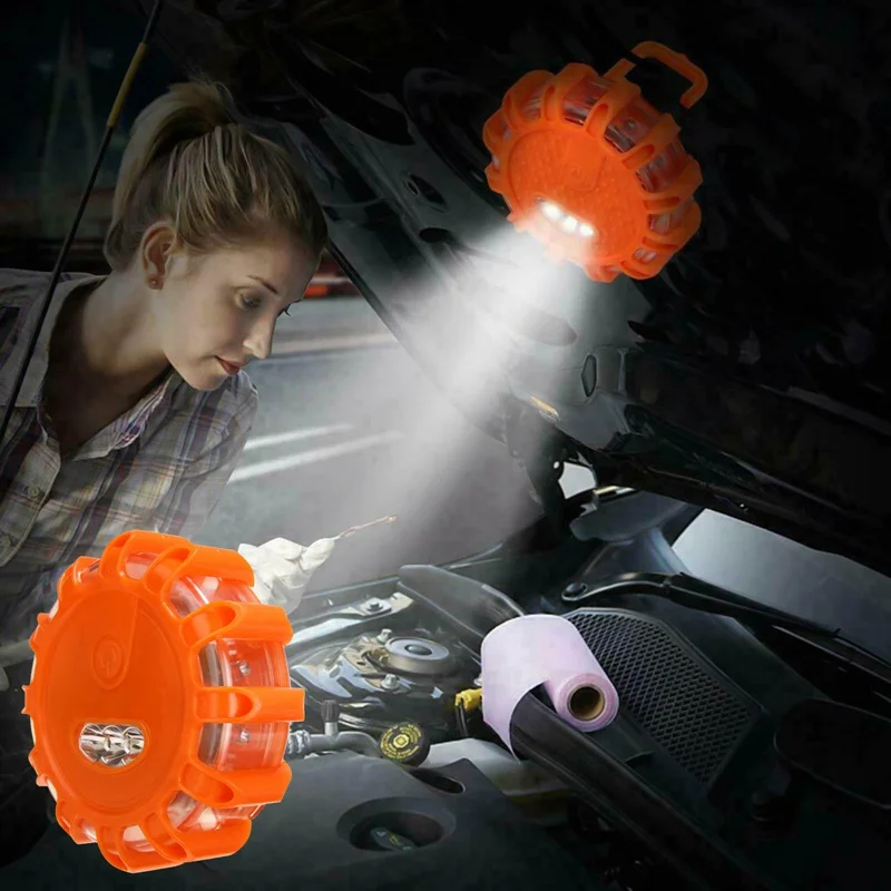 New Mini 15 LED IP44 Road Flare Safety Flare Flashlight Magnet Flashing Warning Red Lights Car Auto Roadside Emergency Flares
New Mini 15 LED IP44 Road Flare Safety Flare Flashlight Magnet Flashing Warning Red Lights Car Auto Roadside Emergency Flares