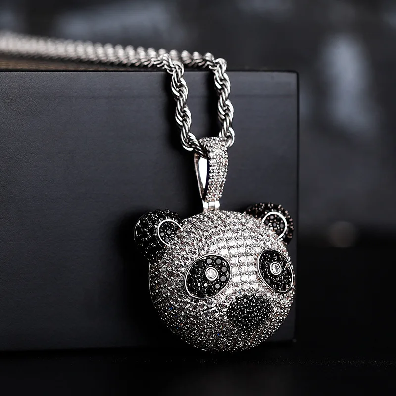 Подвеска со стразами Bling Iced Out, колье с изображением панды, полная стразы, для мужчин, хип-хоп, аксессуары, подарок, дропшиппинг
Подвеска со стразами Bling Iced Out, колье с изображением панды, полная стразы, для мужчин, хип-хоп, аксессуары, подарок, дропшиппинг