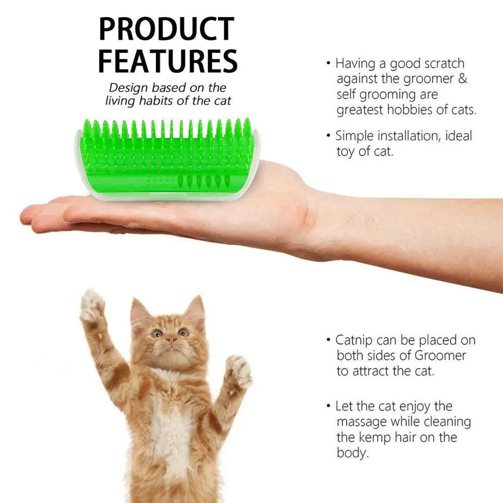 Pet Comb Removable Cat Corner Groomer Scratching Rubbing Brush Pet Hair Removal Massage Trimming Pet Grooming Cleaning Supplies
Pet Comb Removable Cat Corner Groomer Scratching Rubbing Brush Pet Hair Removal Massage Trimming Pet Grooming Cleaning Supplies