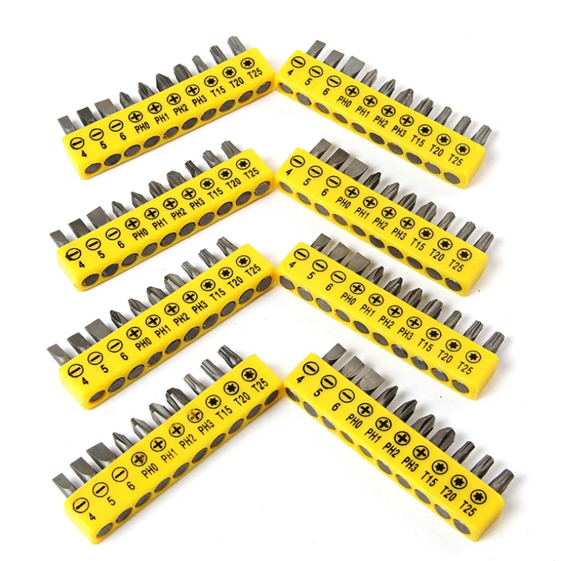 10pcs/Set Electric Alloy Steel Screwdriver Bits For Screwdriver Set Multifunctionl Versatile Screwdrivers
10pcs/Set Electric Alloy Steel Screwdriver Bits For Screwdriver Set Multifunctionl Versatile Screwdrivers