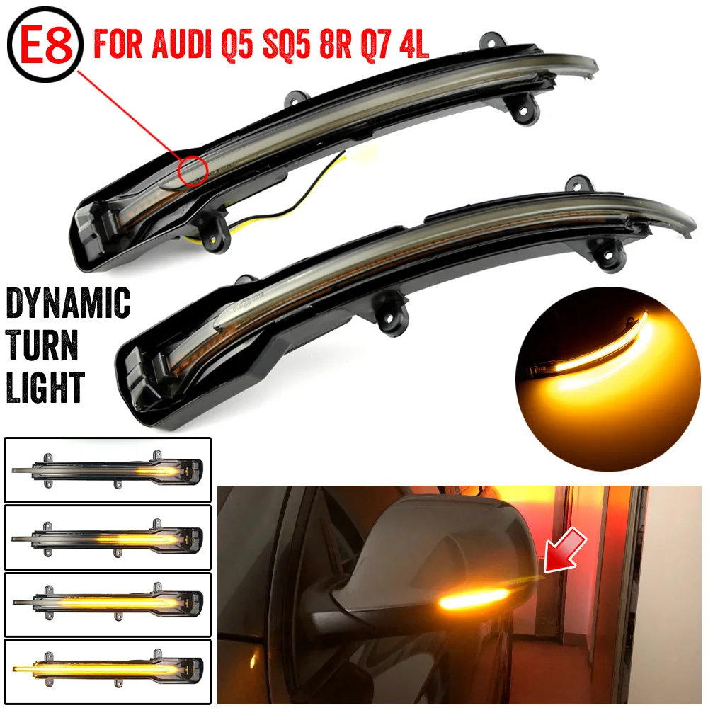 2pcs Dynamic Blinker LED Turn Signal Side Mirror Lights indicator for Audi Q5 SQ5 8R Q7 4L 2008 - 2017
2pcs Dynamic Blinker LED Turn Signal Side Mirror Lights indicator for Audi Q5 SQ5 8R Q7 4L 2008 - 2017