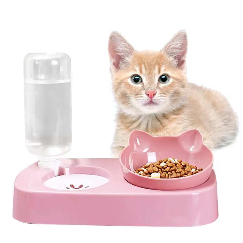 1 Piece Pet Cat Water Food Bowl Set Kittens Food Water Feeder Automatic Cat Water Dispenser Dog Food Bowl With Water Bottle
1 Piece Pet Cat Water Food Bowl Set Kittens Food Water Feeder Automatic Cat Water Dispenser Dog Food Bowl With Water Bottle