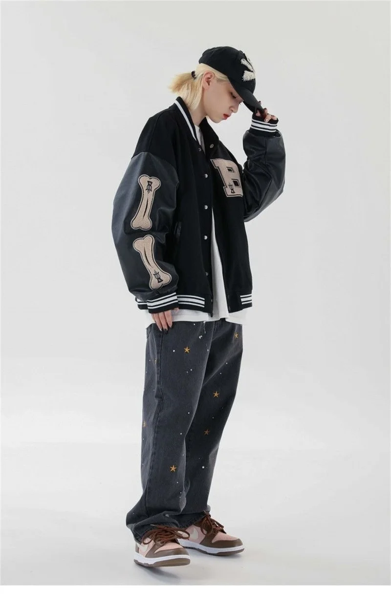Harajuku Bomber Jacket Ladies Jacket Men Couple Baseball Uniform Sports Jacket 2021 Fall Unisex School Team Hip-Hop Streetwear
Harajuku Bomber Jacket Ladies Jacket Men Couple Baseball Uniform Sports Jacket 2021 Fall Unisex School Team Hip-Hop Streetwear