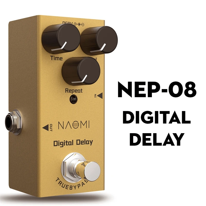 NAOMI Digital Delay Guitar Effect Pedal Mini Single True Bypass DC 9V NEP-08 Electric Guitar Pedal Guitar Parts & Accessories
NAOMI Digital Delay Guitar Effect Pedal Mini Single True Bypass DC 9V NEP-08 Electric Guitar Pedal Guitar Parts & Accessories