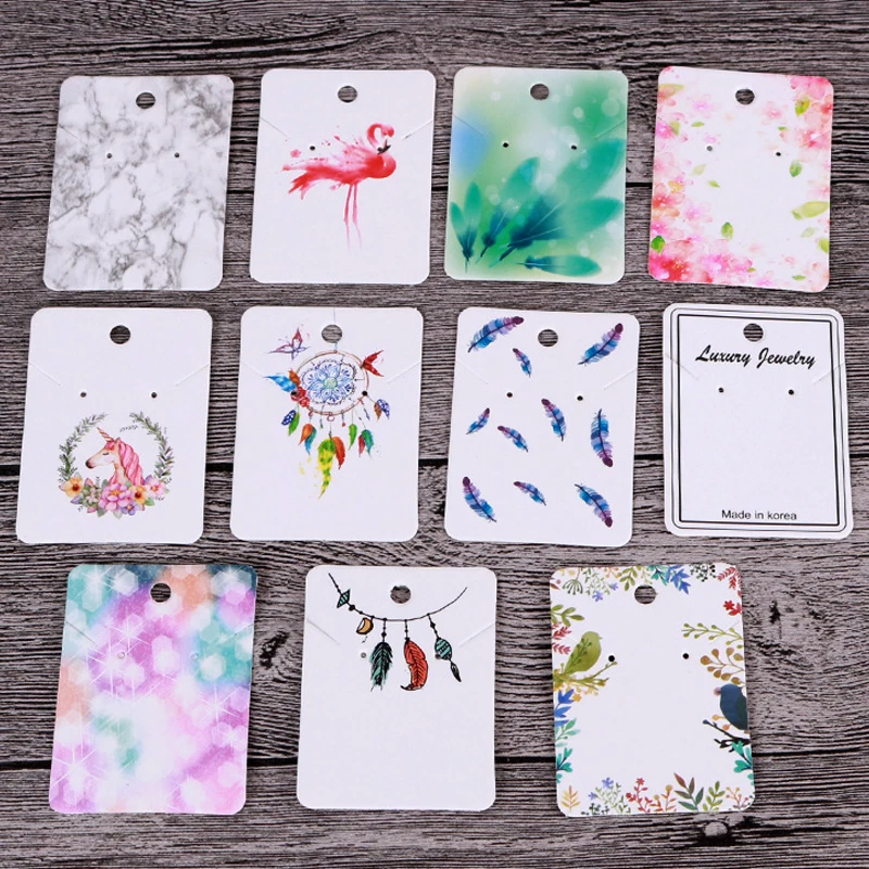 30pcs 5X7cm Earrings Necklaces Display Cards Cardboard Earring Packaging Hang Tag Card Ear Studs Paper Card for Jewelry DIY
30pcs 5X7cm Earrings Necklaces Display Cards Cardboard Earring Packaging Hang Tag Card Ear Studs Paper Card for Jewelry DIY