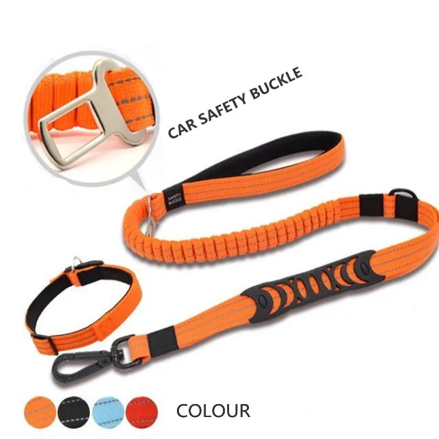 Multifunctional rubber band dog traction rope nylon reflective elastic training pet lead rubber band explosion-proof cushioning
Multifunctional rubber band dog traction rope nylon reflective elastic training pet lead rubber band explosion-proof cushioning