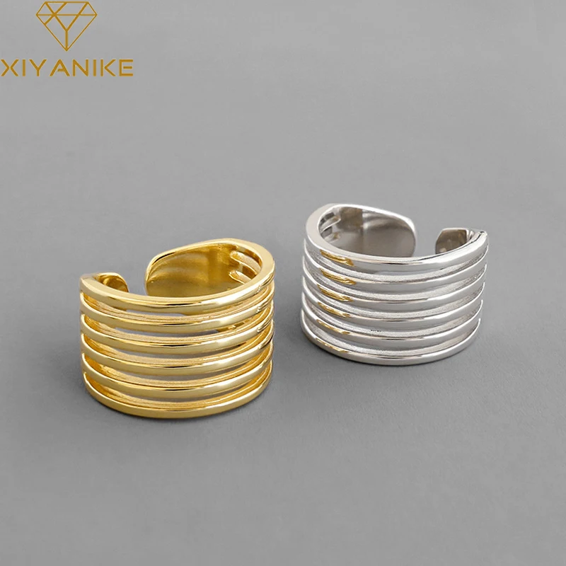 Goldria 925 Sterling Silver Multilayer Line Wide Ring Female Retro Punk Style Classic Unique Design Original Handmade Кольцо
Goldria 925 Sterling Silver Multilayer Line Wide Ring Female Retro Punk Style Classic Unique Design Original Handmade Кольцо