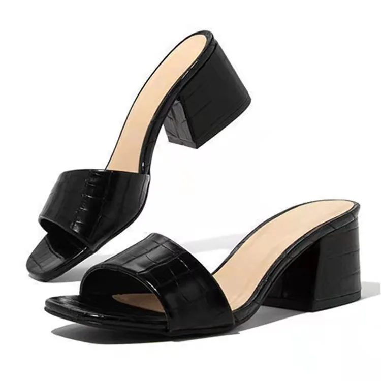 Fashion Women Pumps Slippers Ladies Square Toe Female Slides Summer Shoes Sandals High Heels 2021 Indoor Mujer
Fashion Women Pumps Slippers Ladies Square Toe Female Slides Summer Shoes Sandals High Heels 2021 Indoor Mujer