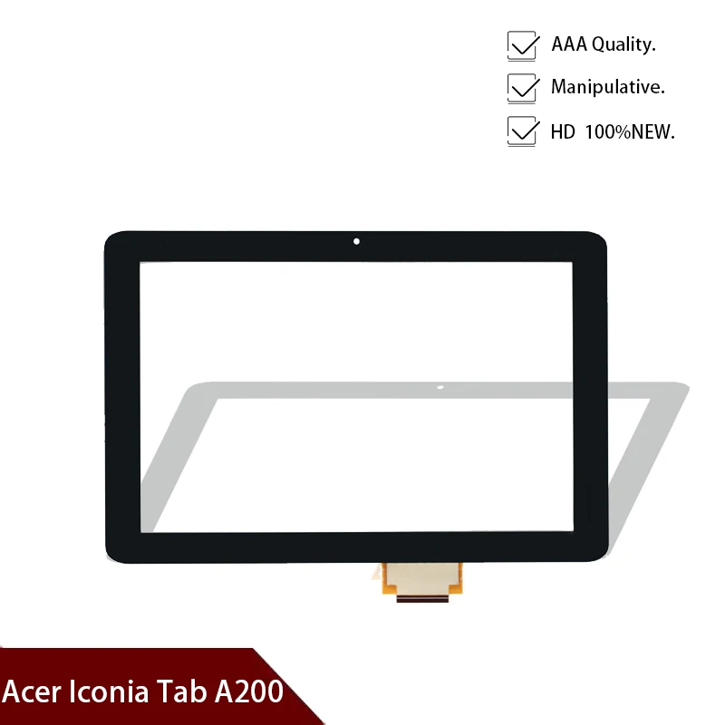 

Original 10.1" For Acer Iconia Tab A200 Tablet PC Front Outter Touch Screen Panel Digitizer Sensor Glass Repair Replacement Part