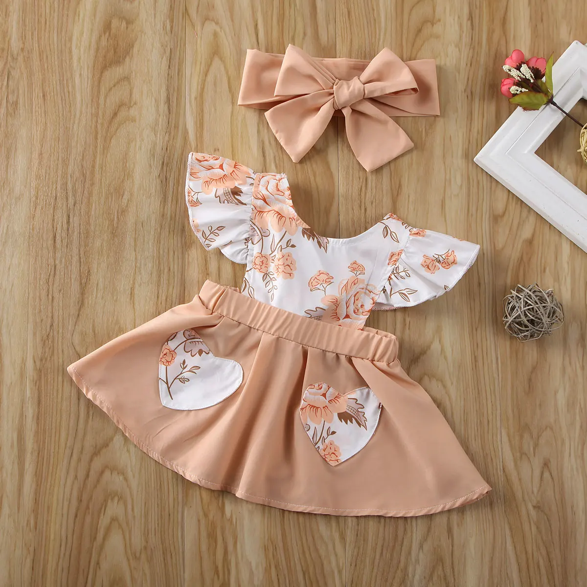 Pudcoco детское платье с цветочным рисунком для новорожденных младенцев маленьких