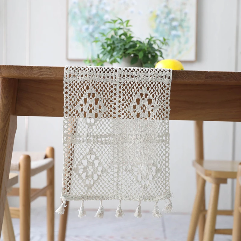 Romantic Hollow Nordic Tablecloth Table Mat Lace Table Runner Black Tassel Crochet Table Runner Black White Hollow Tablecloth
Romantic Hollow Nordic Tablecloth Table Mat Lace Table Runner Black Tassel Crochet Table Runner Black White Hollow Tablecloth