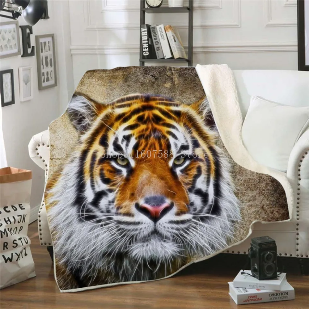 Tiger 3D Printing Plush Fleece Blanket Adult Fashion Quilts Home Office Washable Duvet Casual Kids Girls Sherpa Blanket animal03
Tiger 3D Printing Plush Fleece Blanket Adult Fashion Quilts Home Office Washable Duvet Casual Kids Girls Sherpa Blanket animal03