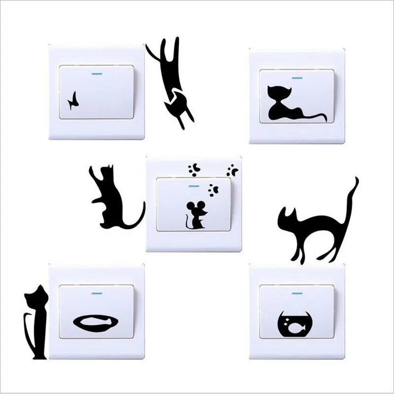 1pcs Cute Small Black Cat Wall Sticker For Kidroom Vinyl Switch Stickers Can Be Decorated On The Wall Paste Stickers
1pcs Cute Small Black Cat Wall Sticker For Kidroom Vinyl Switch Stickers Can Be Decorated On The Wall Paste Stickers