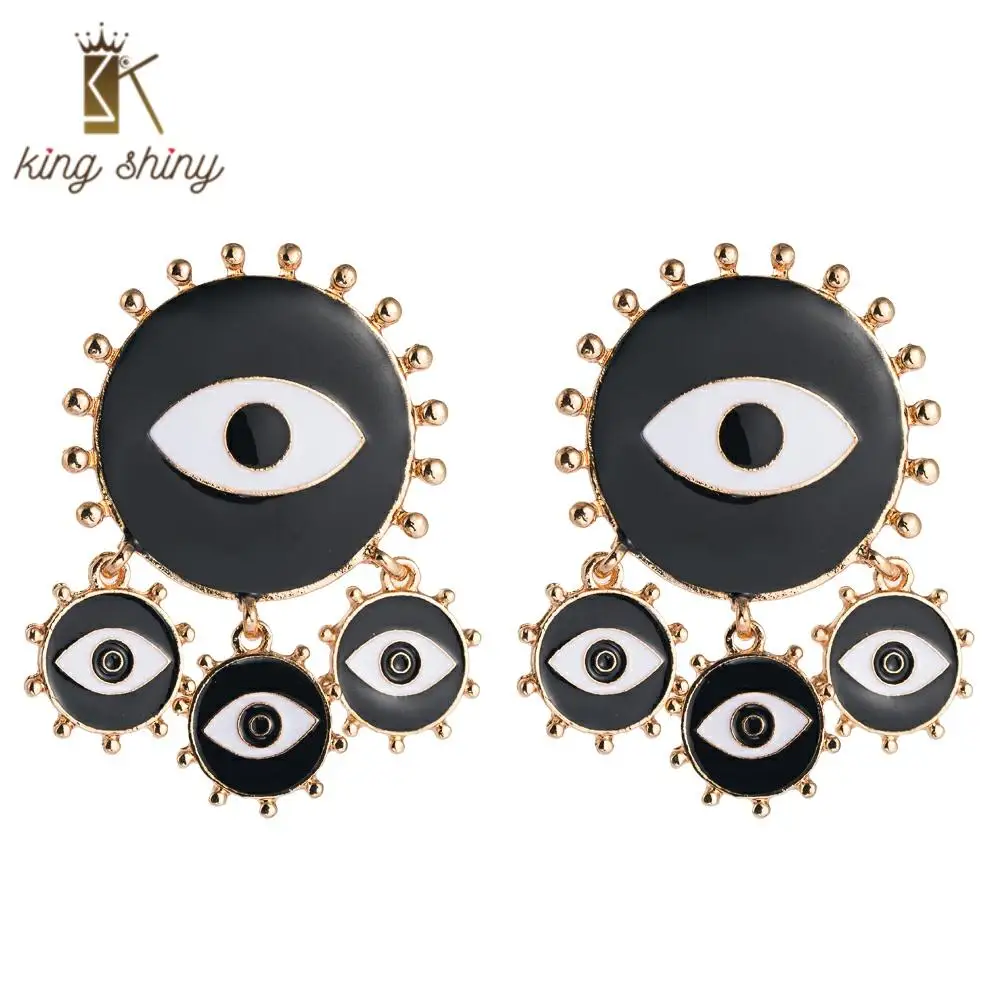 2020 New Design Korean Lady Statement Earrings for Woman Vintage Metal Gold Color Evil Eye Drop Earrings Fashion Party Jewelry 
2020 New Design Korean Lady Statement Earrings for Woman Vintage Metal Gold Color Evil Eye Drop Earrings Fashion Party Jewelry
