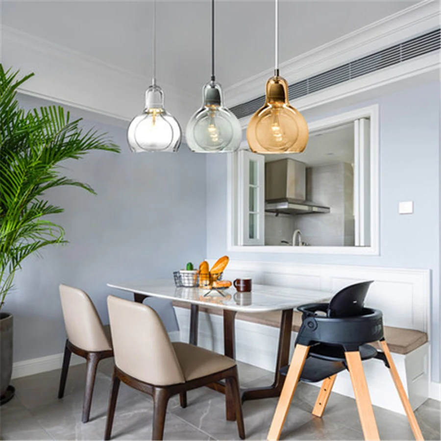 Clear Amber Glass Loft Industrial E27 Pendant Lamps Nordic Hanging Lamp for Dining Room AC 90-260V Hanging Ceiling Pendant Lamp
Clear Amber Glass Loft Industrial E27 Pendant Lamps Nordic Hanging Lamp for Dining Room AC 90-260V Hanging Ceiling Pendant Lamp