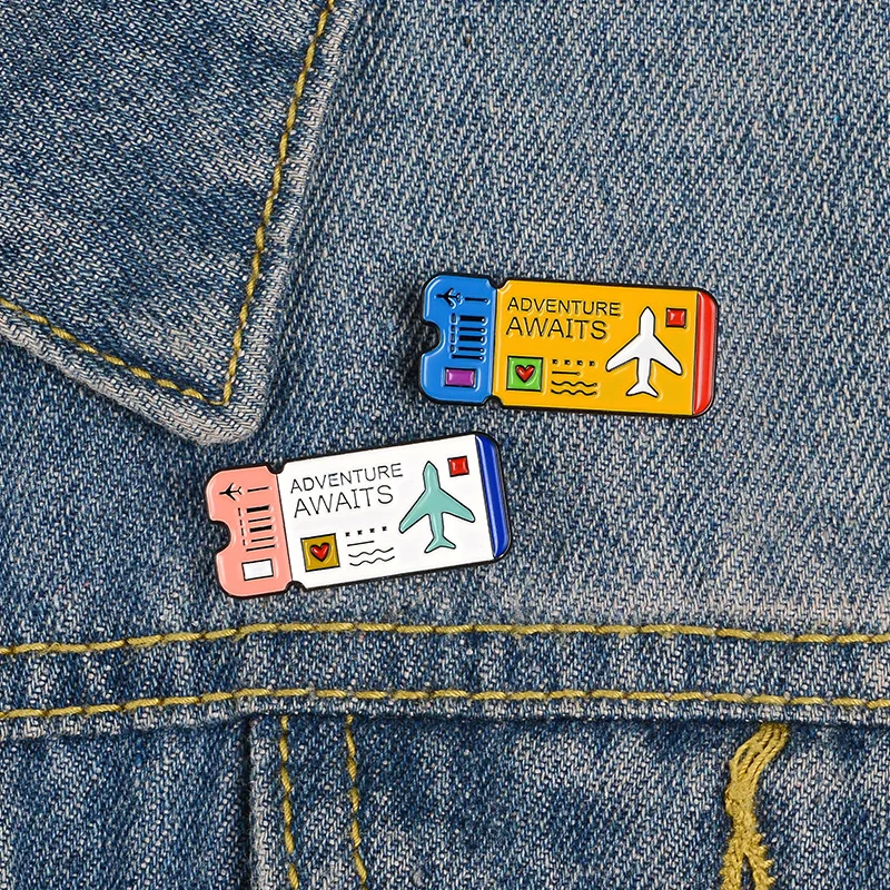 Cute Cartoon Air Ticket Cowboy Enamel Brooch for Woman Badge Shirt Enamel Pin Brooches for Men Metal Pin Jewelry Accesorios
Cute Cartoon Air Ticket Cowboy Enamel Brooch for Woman Badge Shirt Enamel Pin Brooches for Men Metal Pin Jewelry Accesorios