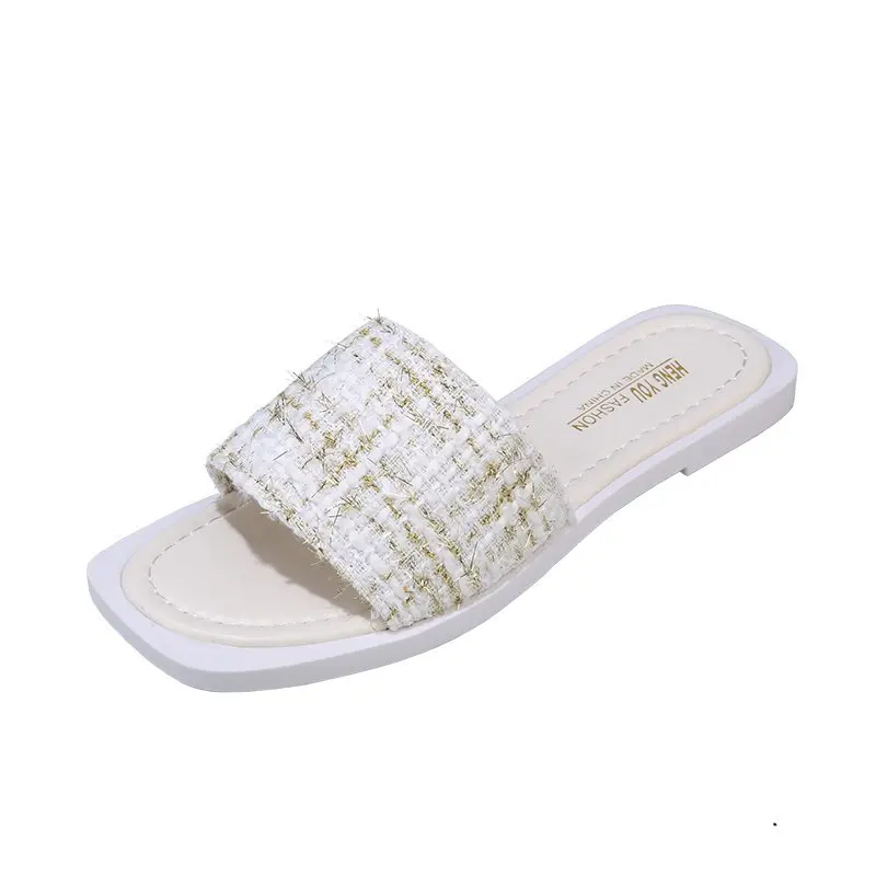 Flat Shoes Female Slippers Women Summer Slides Pantofle Fashion Flock Square Toe Soft 2021 Luxury Rubber Basic PU Scandals Rome
Flat Shoes Female Slippers Women Summer Slides Pantofle Fashion Flock Square Toe Soft 2021 Luxury Rubber Basic PU Scandals Rome