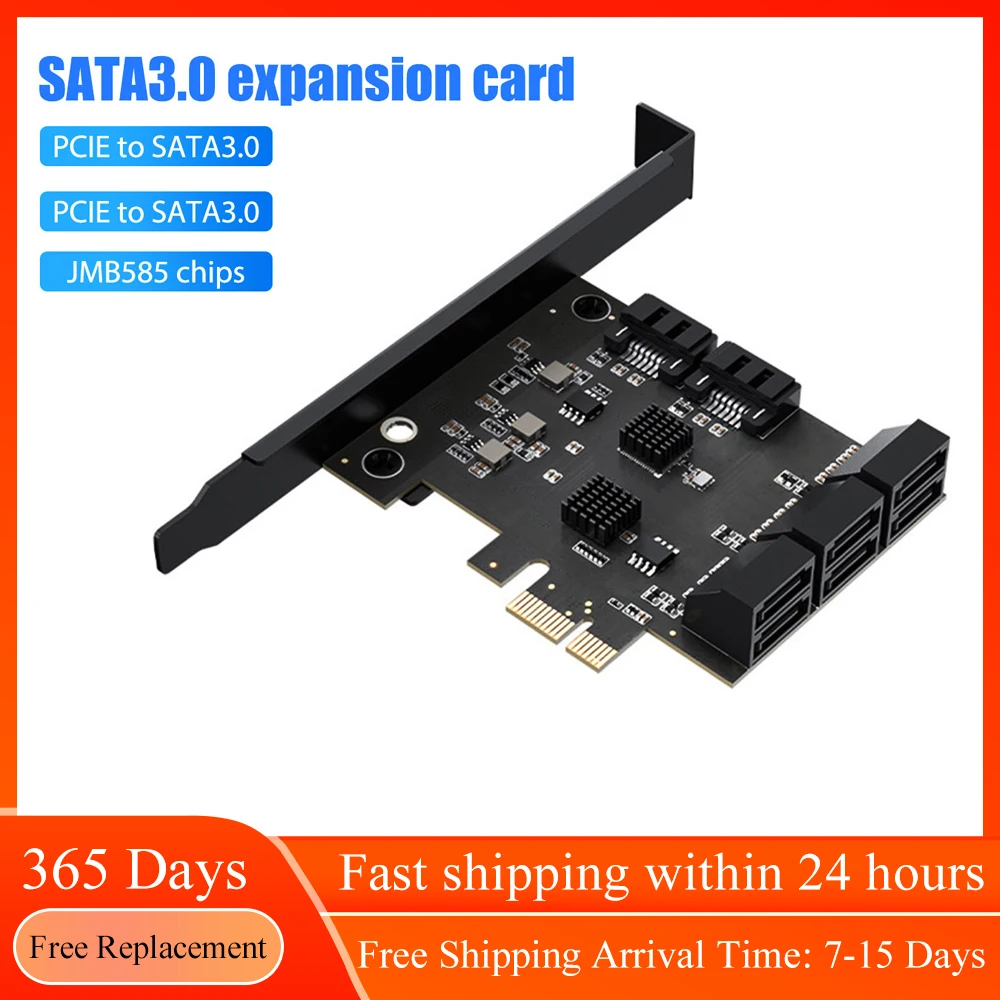 SATA PCI-E Adapter 5/8/16/24 Ports PCI Express X1 X4 X16 To SATA 3.0 6Gbp Interface Rate Expansion Card Controller Bitcoin Miner
SATA PCI-E Adapter 5/8/16/24 Ports PCI Express X1 X4 X16 To SATA 3.0 6Gbp Interface Rate Expansion Card Controller Bitcoin Miner