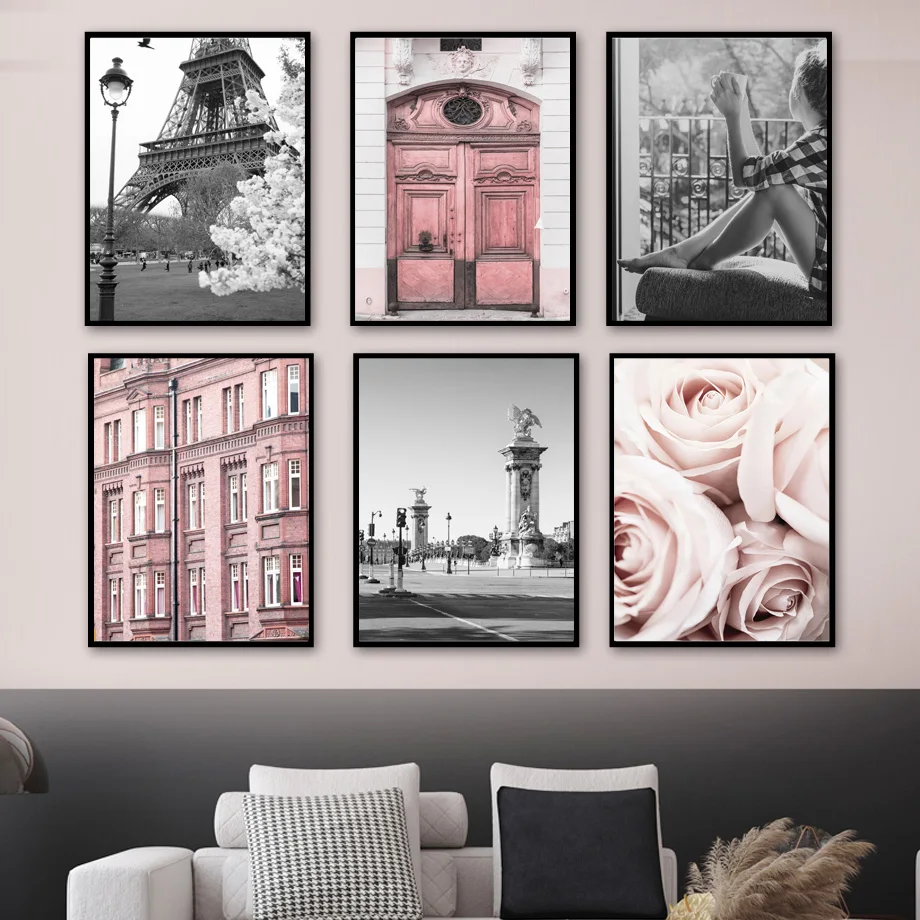 Pink Rose Flower Door Paris Tower Vintage Wall Art Canvas Painting Nordic Posters And Prints Wall Pictures For Living Room Decor
Pink Rose Flower Door Paris Tower Vintage Wall Art Canvas Painting Nordic Posters And Prints Wall Pictures For Living Room Decor