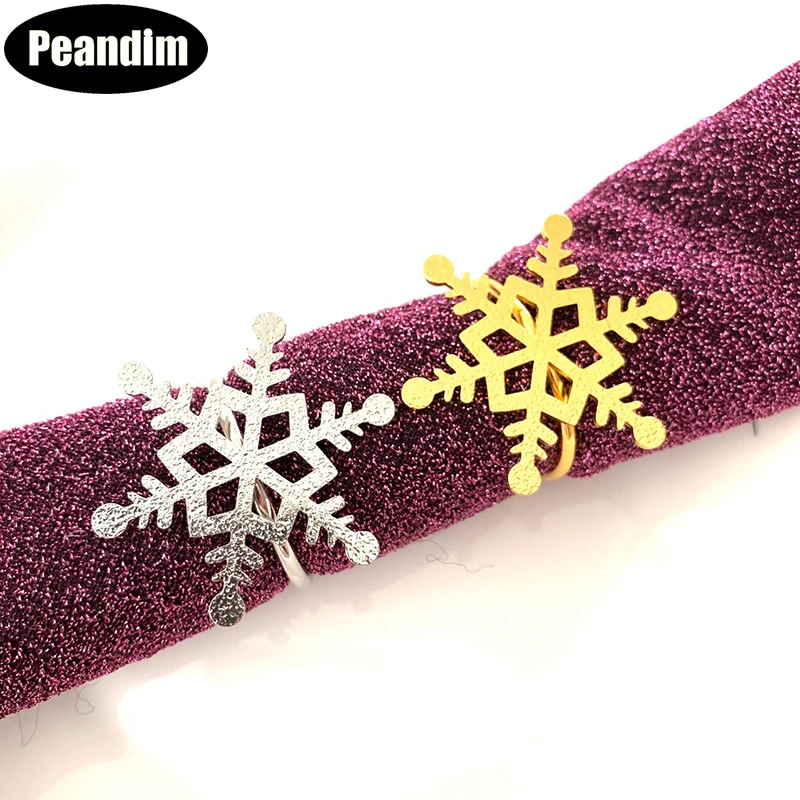 PEANDIM 6pcs Napkin Ring Hotel Model Room Napkin Buckle Napkin Ring Christmas Decoration Snowflake Circle Wedding Party Decor
PEANDIM 6pcs Napkin Ring Hotel Model Room Napkin Buckle Napkin Ring Christmas Decoration Snowflake Circle Wedding Party Decor
