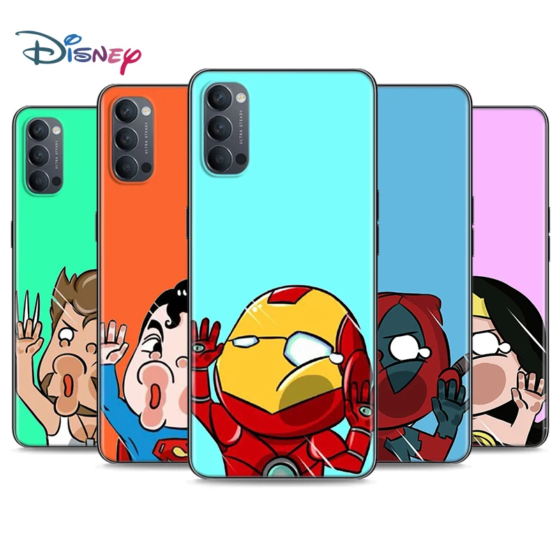 Marvel Cartoon Heros Soft Black Silicone Cover For OPPO Reno 5 Pro+ 3 4 Lite F SE Z Pro 4G 5G Phone Case Shell
Marvel Cartoon Heros Soft Black Silicone Cover For OPPO Reno 5 Pro+ 3 4 Lite F SE Z Pro 4G 5G Phone Case Shell