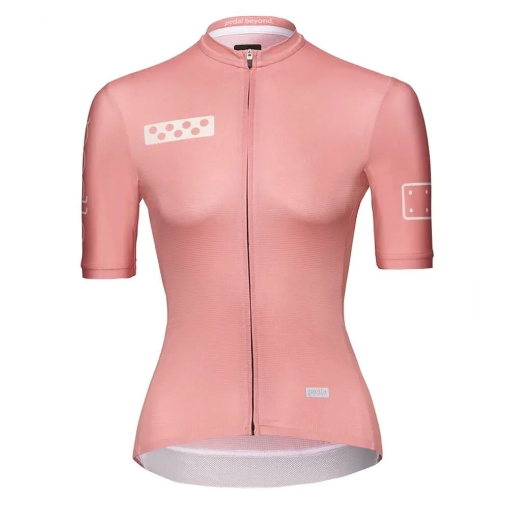 The Pedla cycling jersey 2021 Women LunaTECH Jersey - Pink Summer Short Sleeve Mtb Maillot Ciclismo all-day riding comfort Tops 
The Pedla cycling jersey 2021 Women LunaTECH Jersey - Pink Summer Short Sleeve Mtb Maillot Ciclismo all-day riding comfort Tops