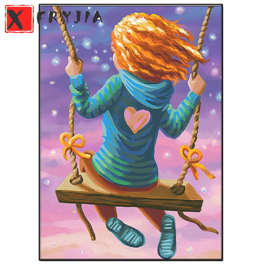 5D DIY Cartoon Diamond Painting Girl Diamond Mosaic Cross Stitch Picture Of Rhinestones Full Square round Drill Home Decoration
5D DIY Cartoon Diamond Painting Girl Diamond Mosaic Cross Stitch Picture Of Rhinestones Full Square round Drill Home Decoration