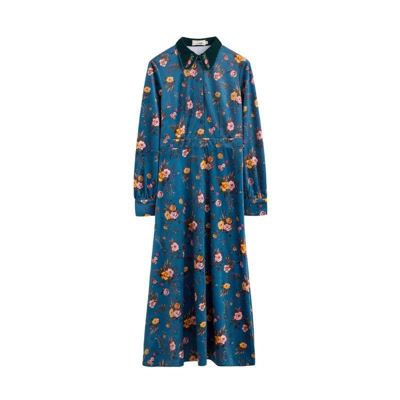 INMAN Women's Dress Lapel Retro Floral Waist Slim Casual Holiday A-Line Long Skirt
INMAN Women's Dress Lapel Retro Floral Waist Slim Casual Holiday A-Line Long Skirt